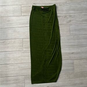 Green long skirt Verge Girl - stretch